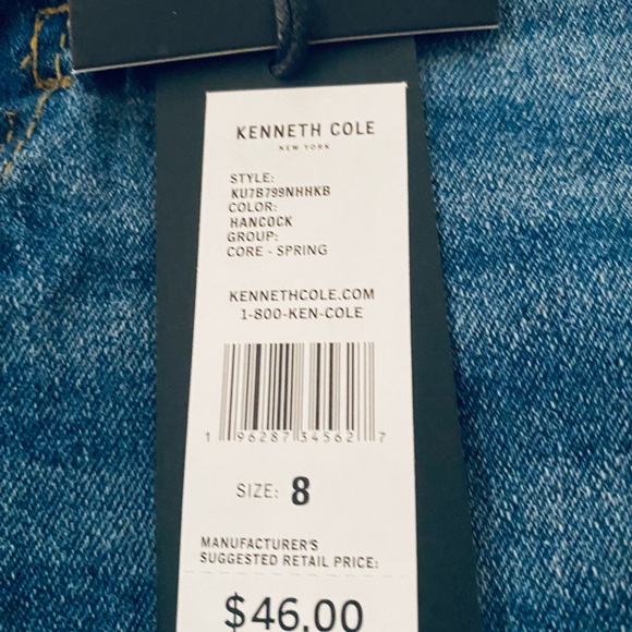Kenneth Cole Boys Slim Fit Jeans New Size 8 Stretch Waist - Picture 5 of 8